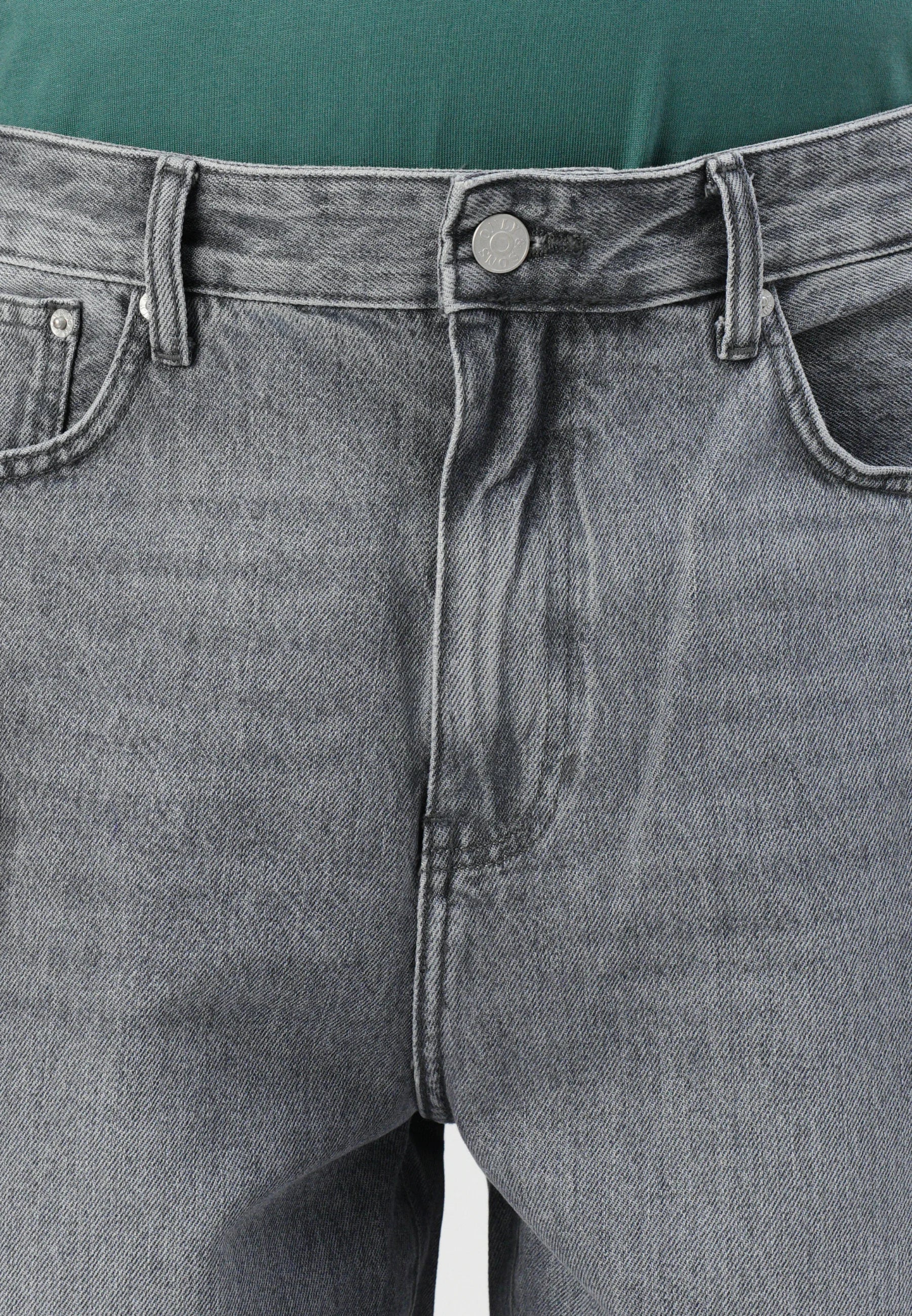 Calça Jeans Baggy - Cinza