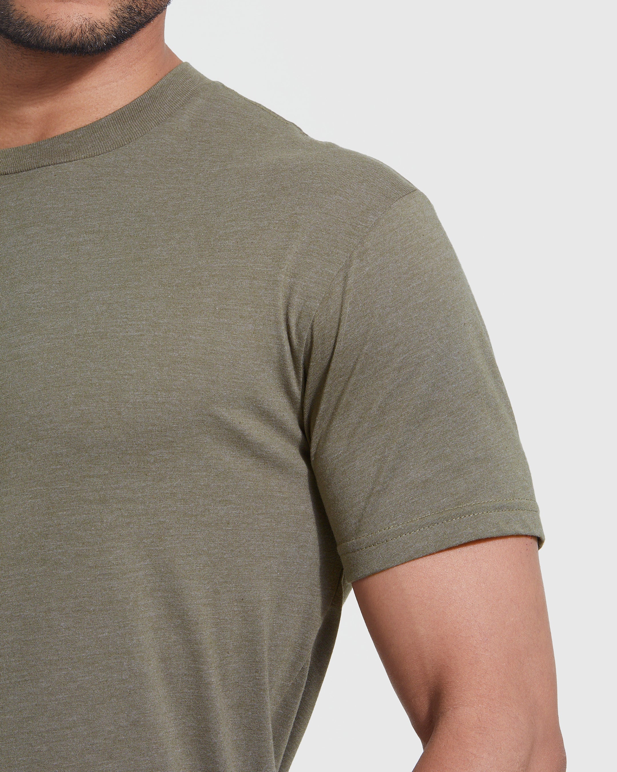 Camiseta Clássica Gola Redonda - Verde claro