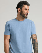 Camiseta Clássica Gola Redonda - Azul Índigo