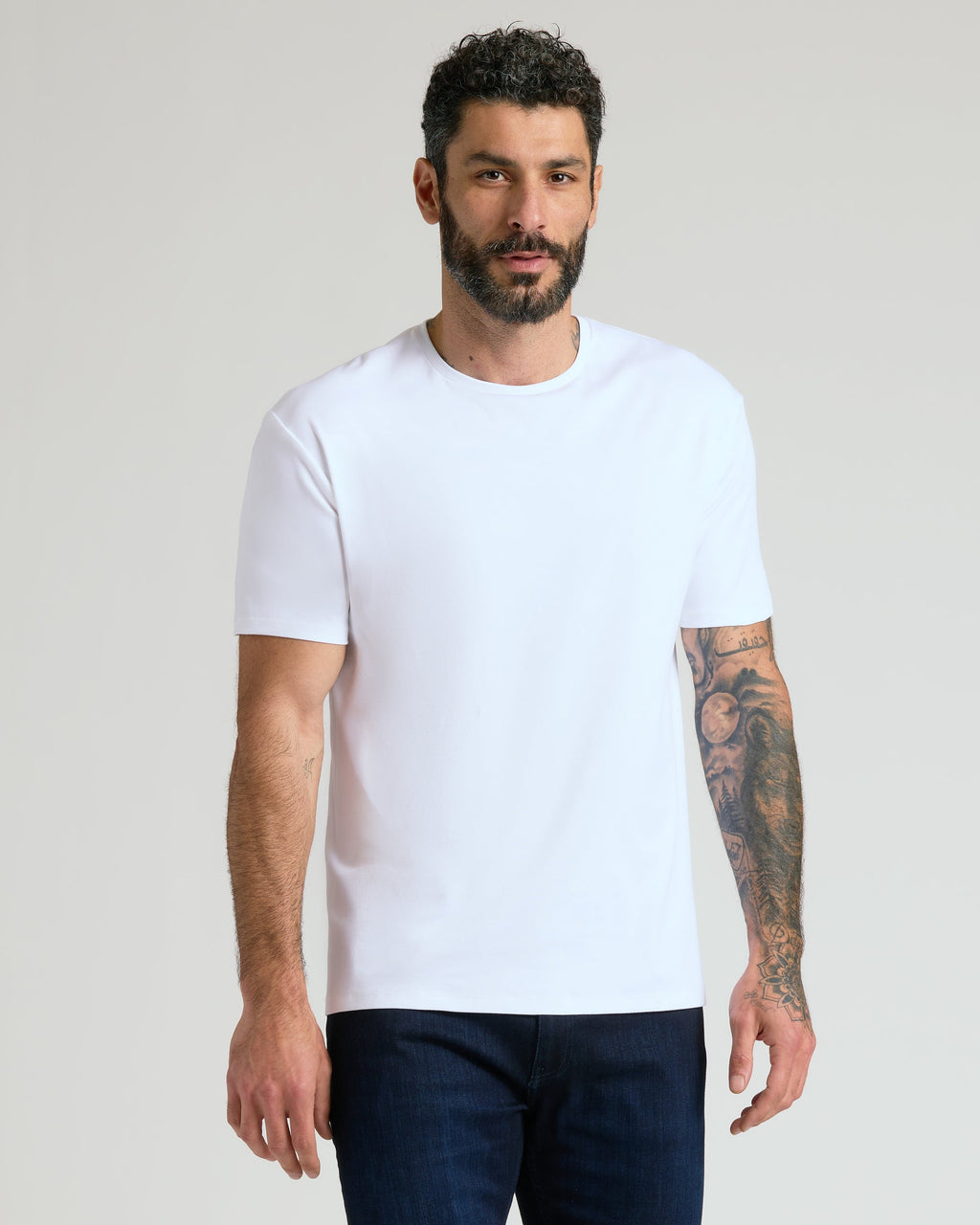 Camiseta Clássica Gola Redonda - Branco