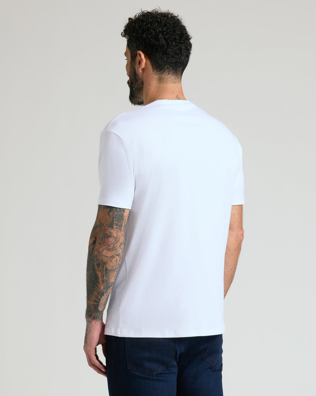Camiseta Clássica Gola Redonda - Branco
