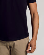 Kit com 6 Camisetas Gola Redonda com Barra Curva - Preto