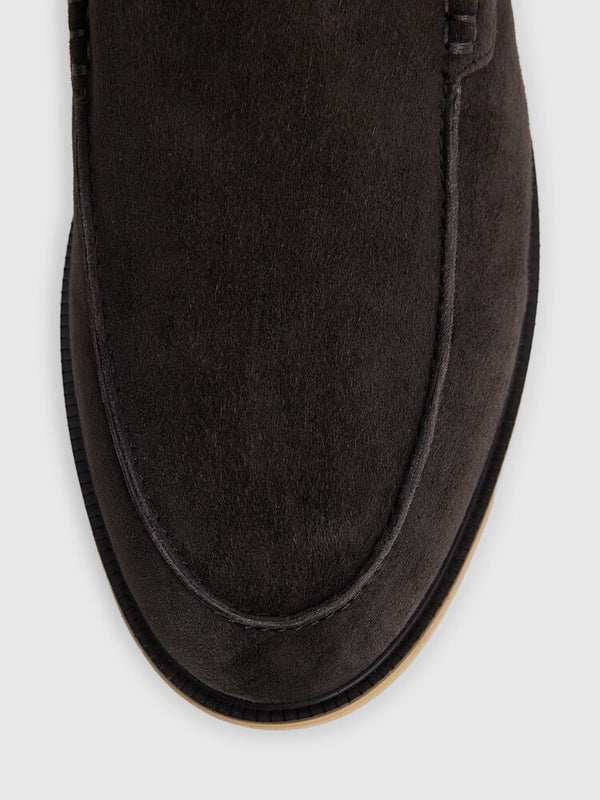 Mocassin de Camurça - Preto