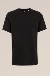 Camiseta Básica de Corte Regular - Preto