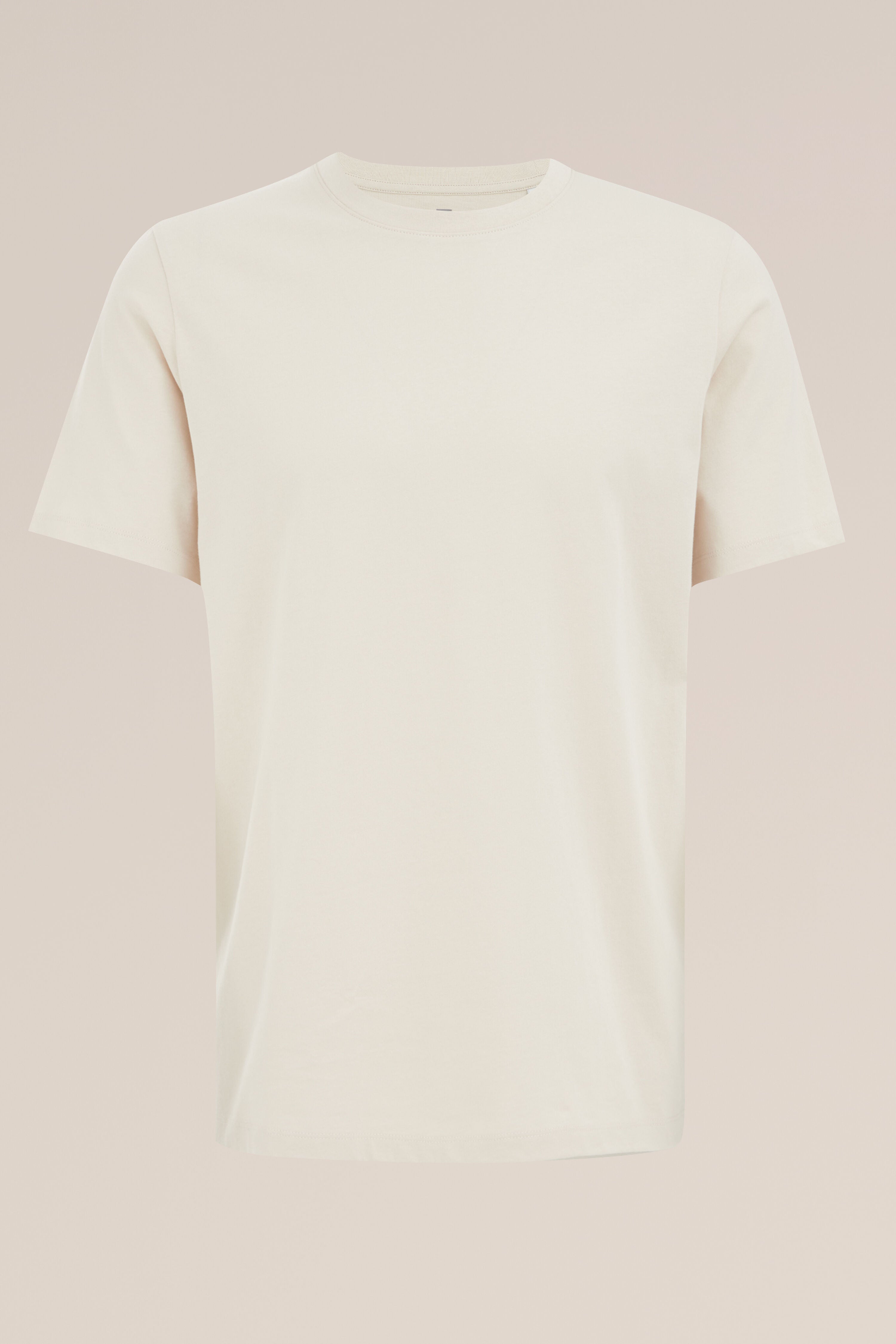 Camiseta Básica de Corte Regular - Off white