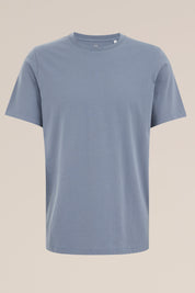 Camiseta Básica de Corte Regular - Azul claro