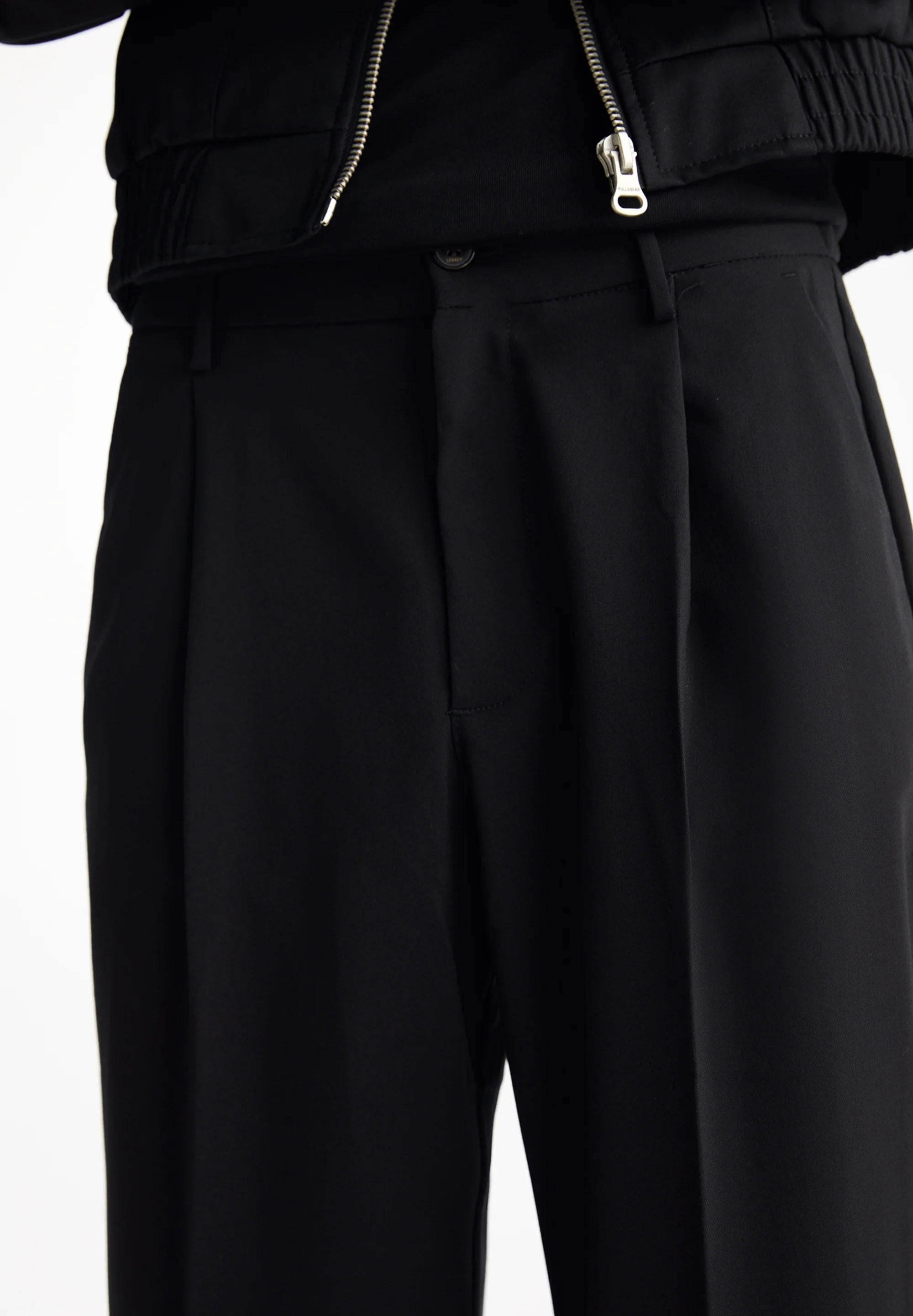 Calça Wide Fit Casual - Preto