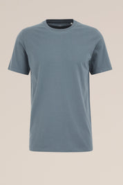 Camiseta Básica de Corte Regular - Azul