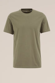 Camiseta Básica de Corte Regular - Verde oliva
