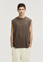 Regata Básica Gola Redonda - Marrom