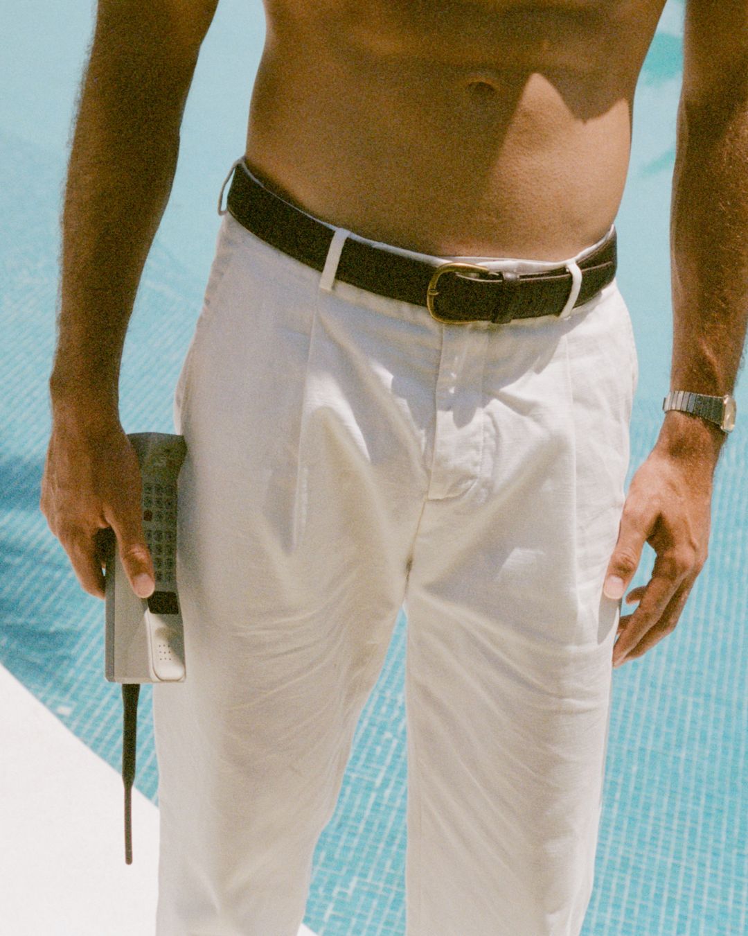 Calça Reta em Linho - Branco