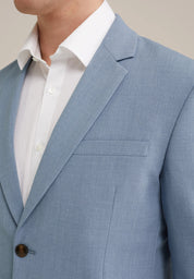 Blazer Regular Fit Alfaiataria Masculino - Azul claro