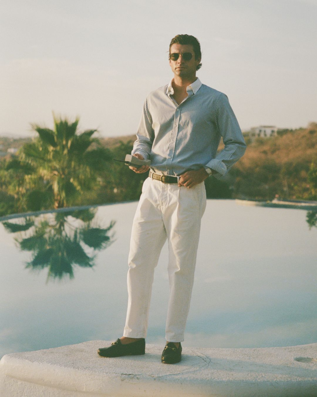 Calça Reta em Linho - Branco