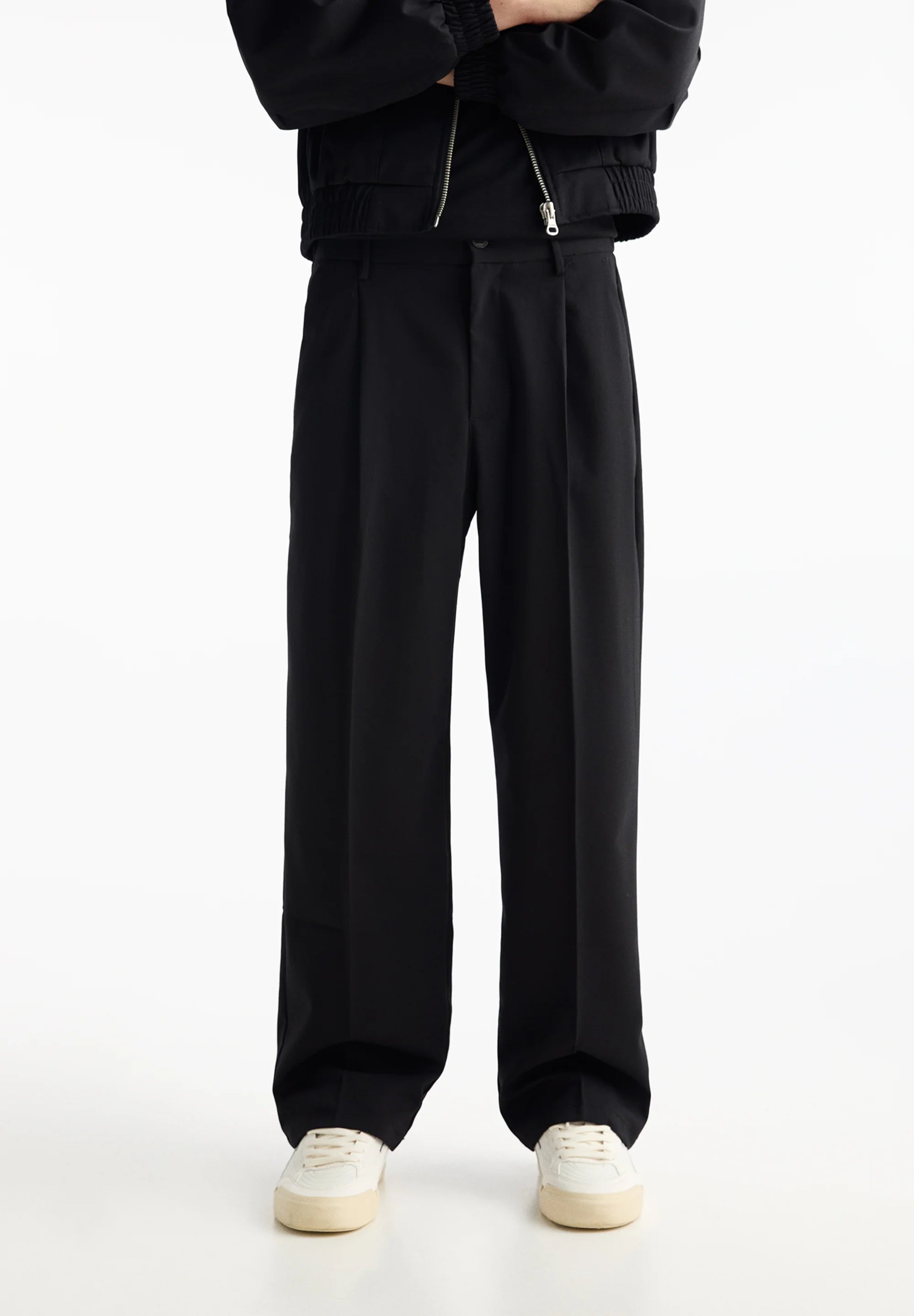 Calça Wide Fit Casual - Preto