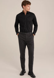 Camisa Social Masculina Alfaiataria Clássica - Preto