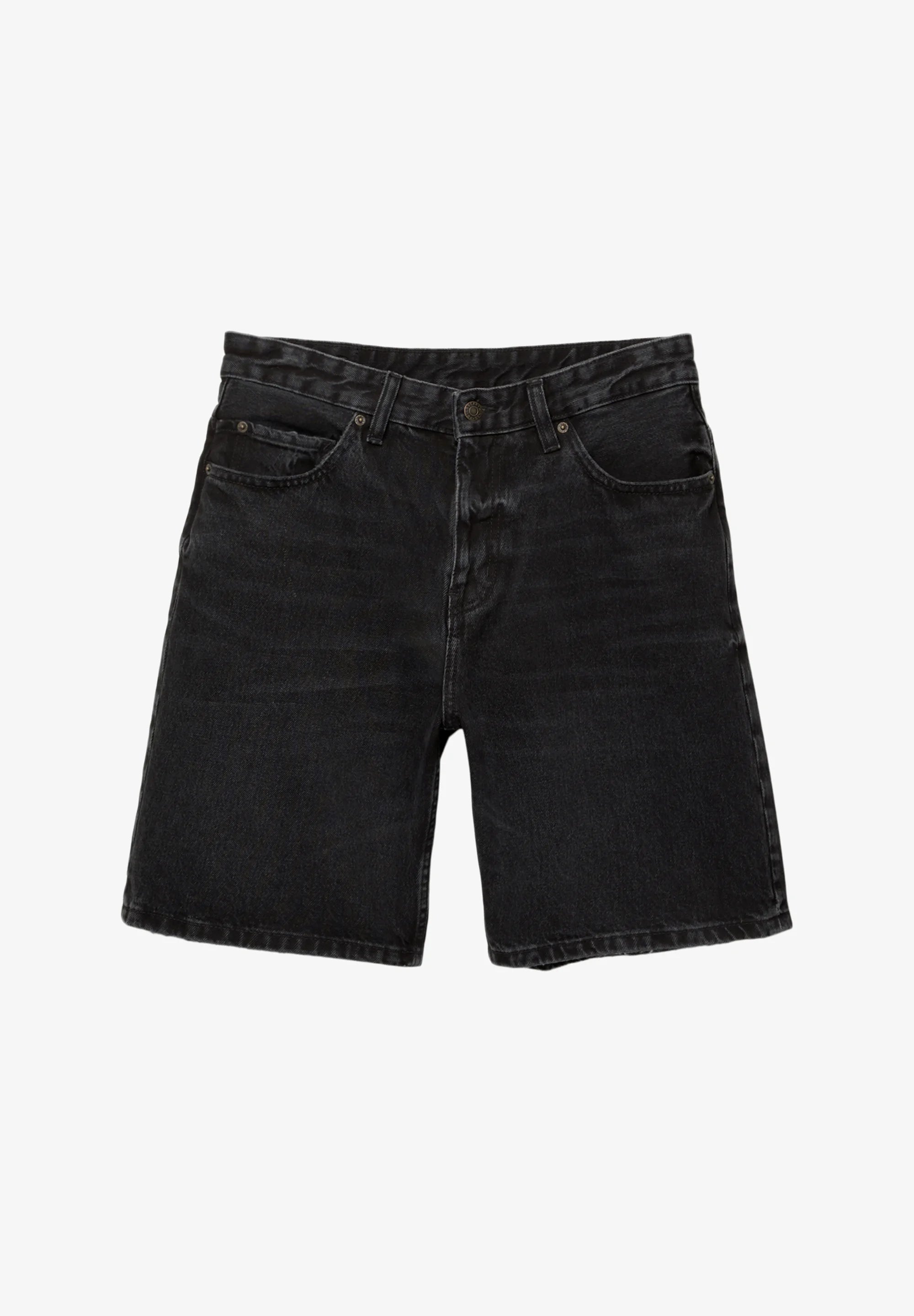 Bermuda Jeans Reta - Preto