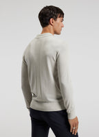 Camisa Polo Manga Longa - Off white