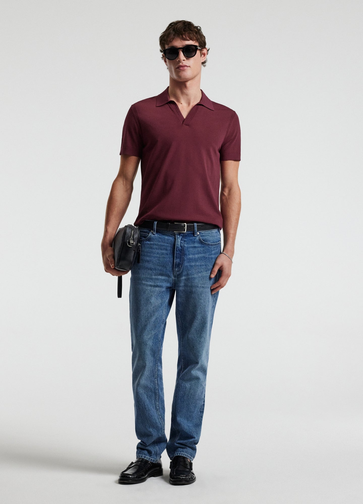 Camisa Polo em Algodão Tech - Vinho