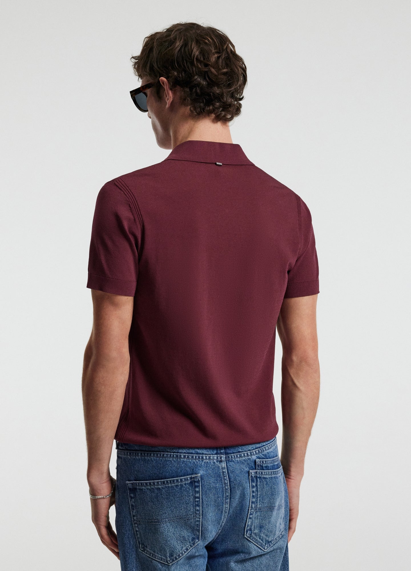 Camisa Polo em Algodão Tech - Vinho