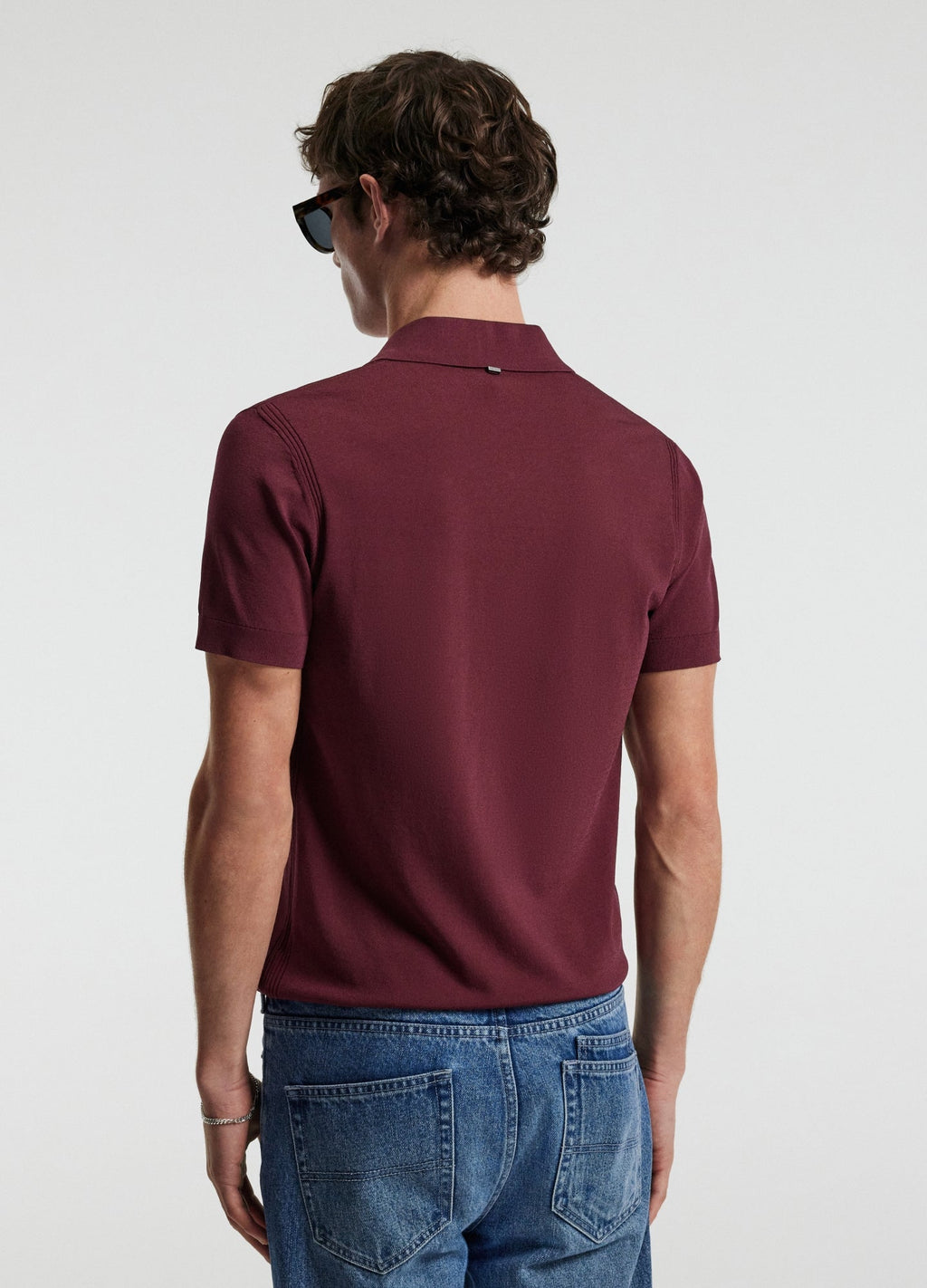 Camisa Polo em Algodão Tech - Vinho