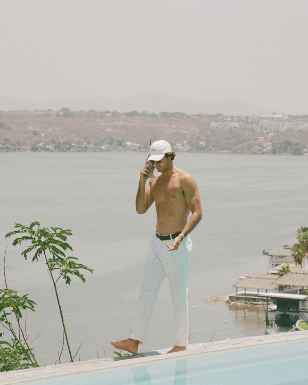 Calça Reta em Linho - Branco