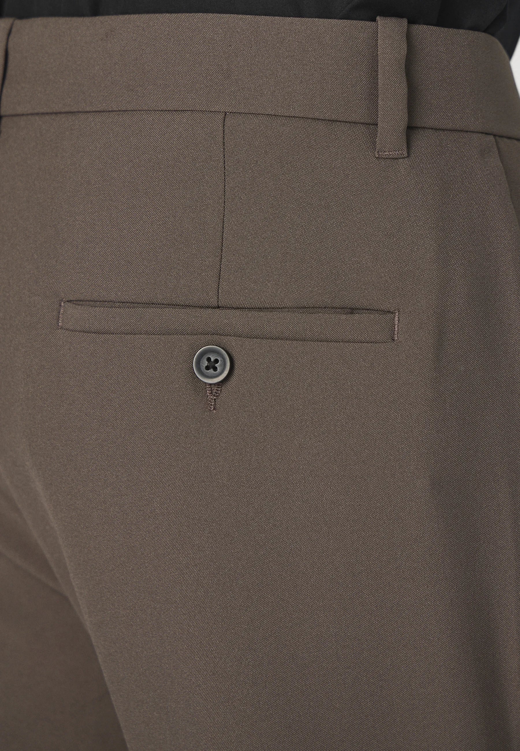 Calça Social Masculina Alfaiataria Premium Fit - Marrom