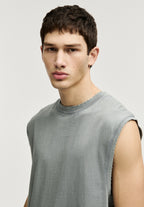 Regata Básica Gola Redonda - Chumbo