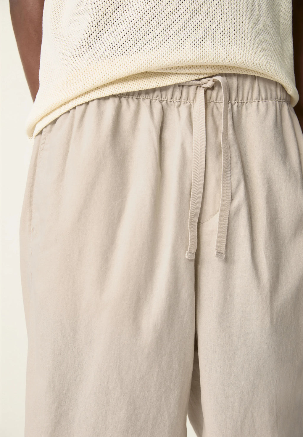 Calça Blend em Linho - Bege