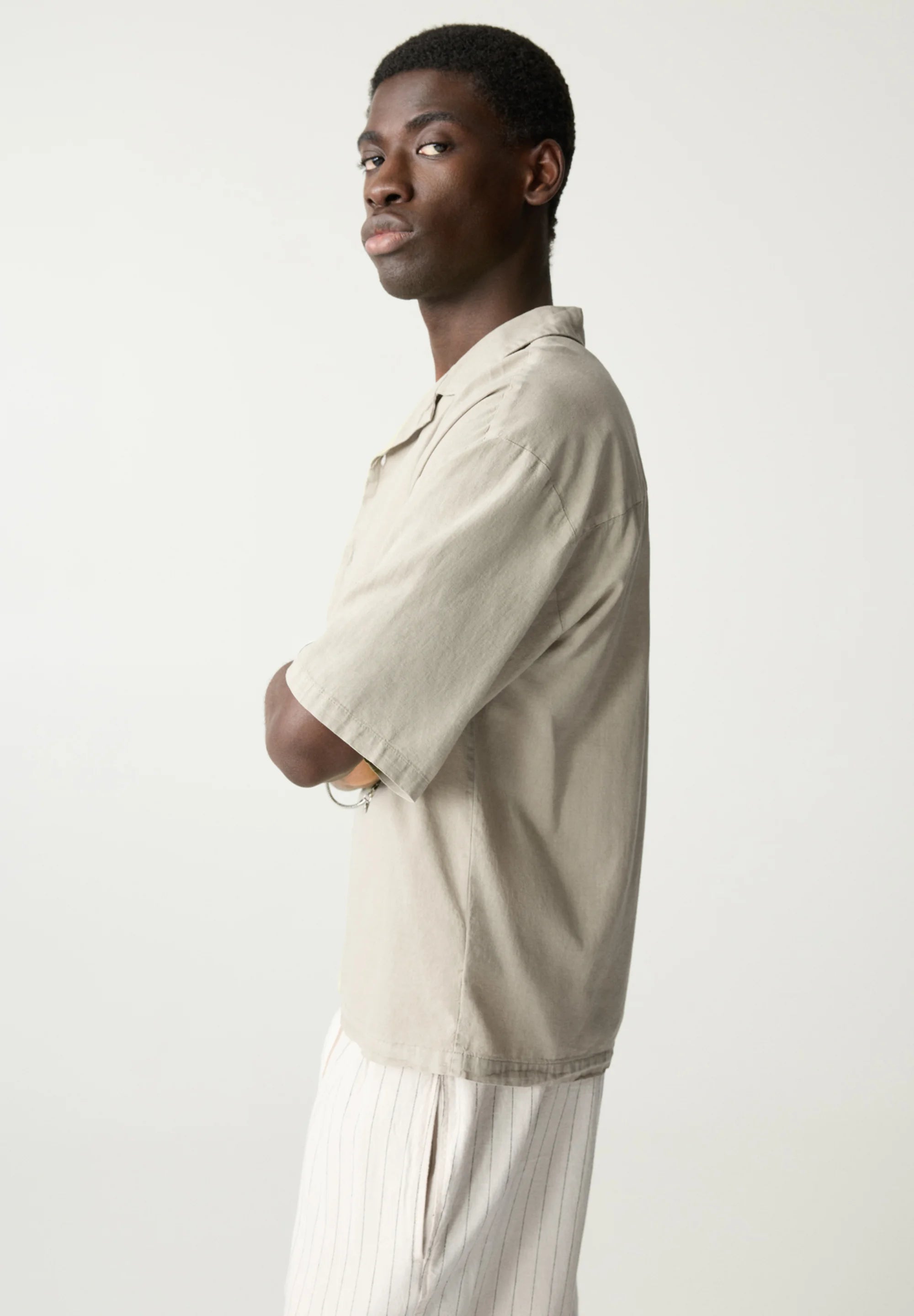 Camisa Clássica em Linho - Menta