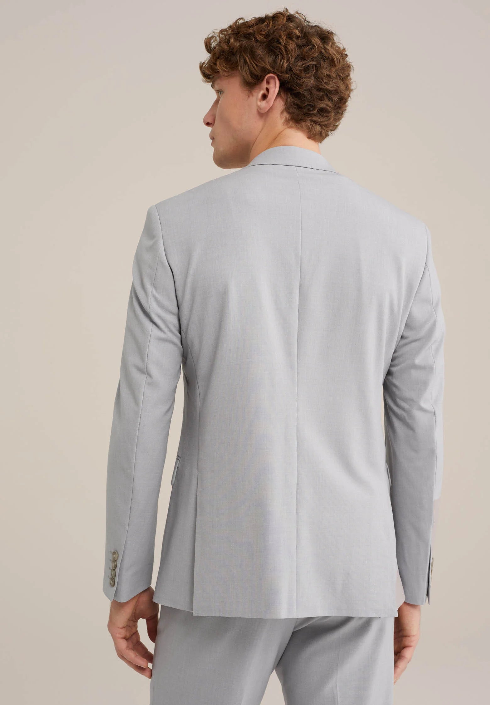 Blazer Regular Fit Alfaiataria Masculino - Cinza claro