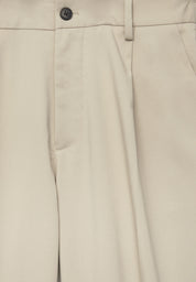 Calça Wide Fit Casual - Bege