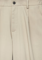 Calça Wide Fit Casual - Bege