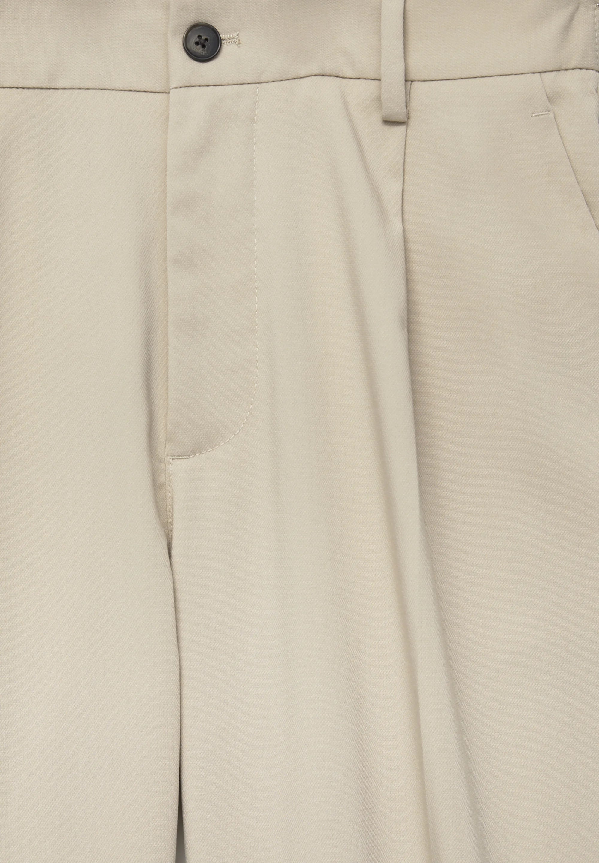 Calça Wide Fit Casual - Bege