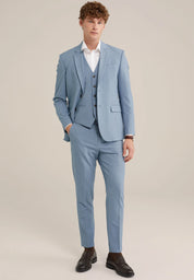 Colete Regular Fit Alfaiataria Masculino - Azul claro