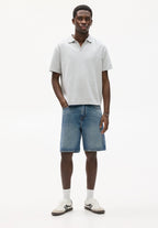 Bermuda Jeans Reta - Azul