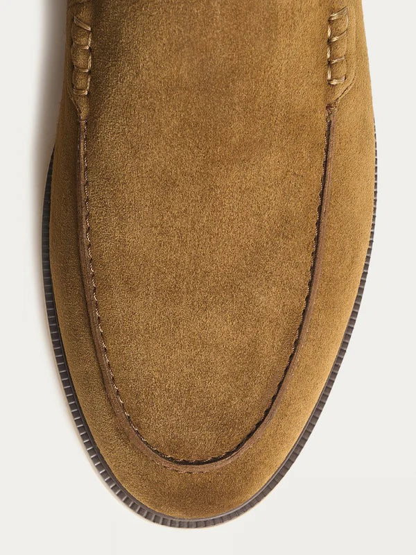 Mocassin de Camurça - Café