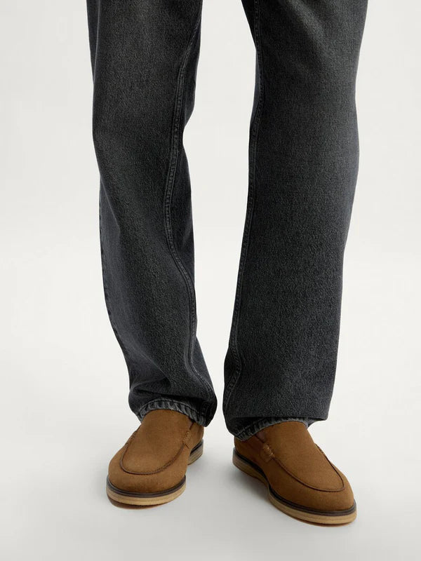 Mocassim Miller em Camurça - Café