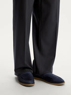 Mocassin de Camurça - Azul marinho