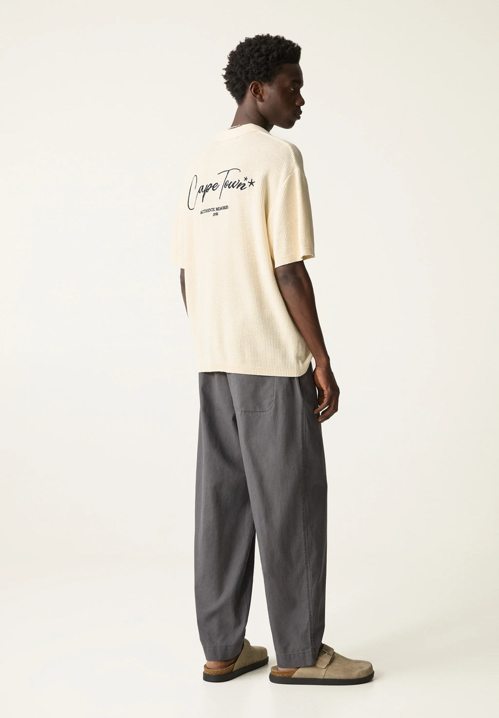 Calça Blend em Linho - Cinza escuro