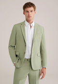 Blazer Regular Fit Alfaiataria Masculino - Verde claro
