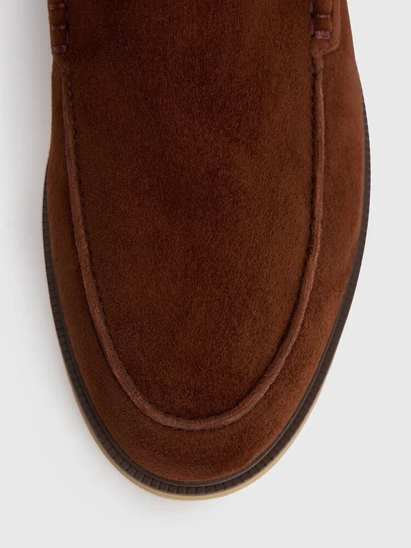 Mocassin de Camurça - Bordô