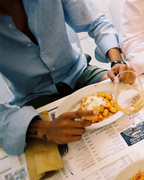 Camisa Clássica de Linho - Azul