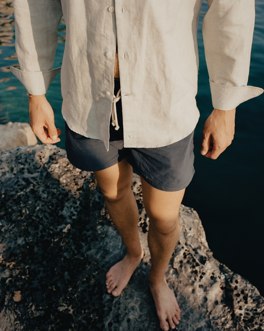 Camisa Clássica de Linho - Verde Claro