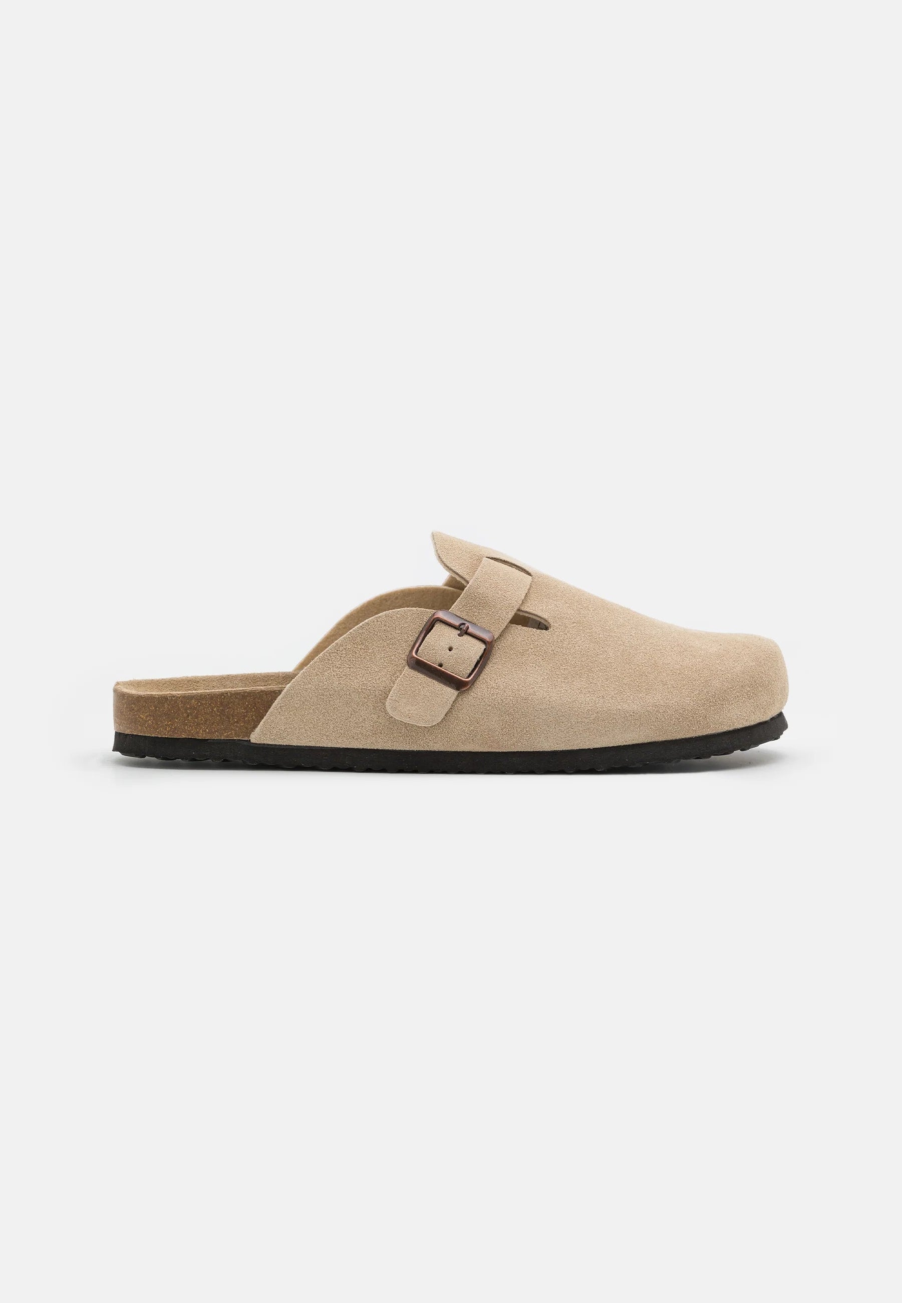 Sandália Masculina em Camurça - Bege