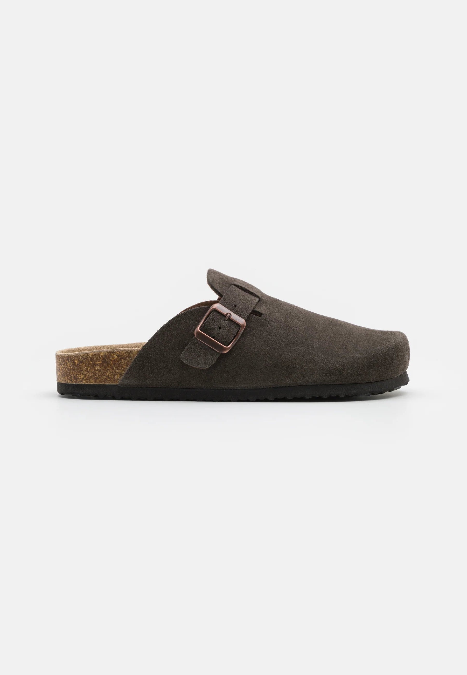 Sandália Masculina em Camurça - Marrom escuro