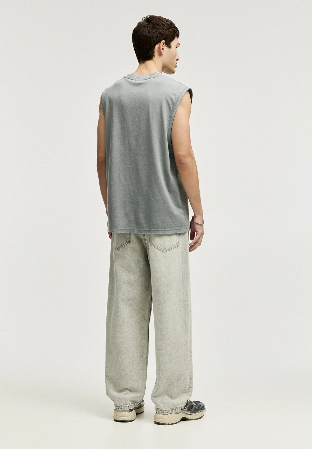 Regata Básica Gola Redonda - Chumbo