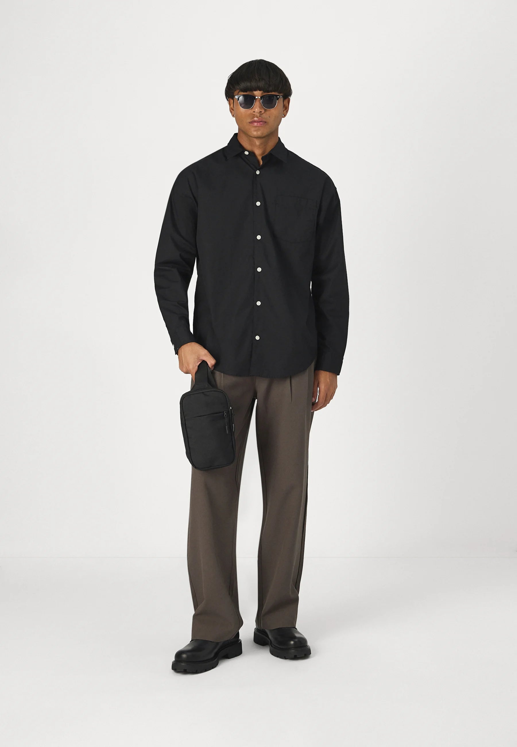 Calça Social Masculina Alfaiataria Premium Fit - Marrom