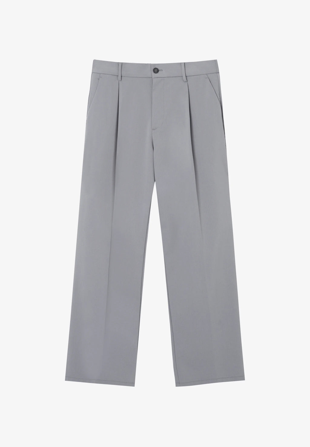 Calça Wide Fit Casual - Cinza