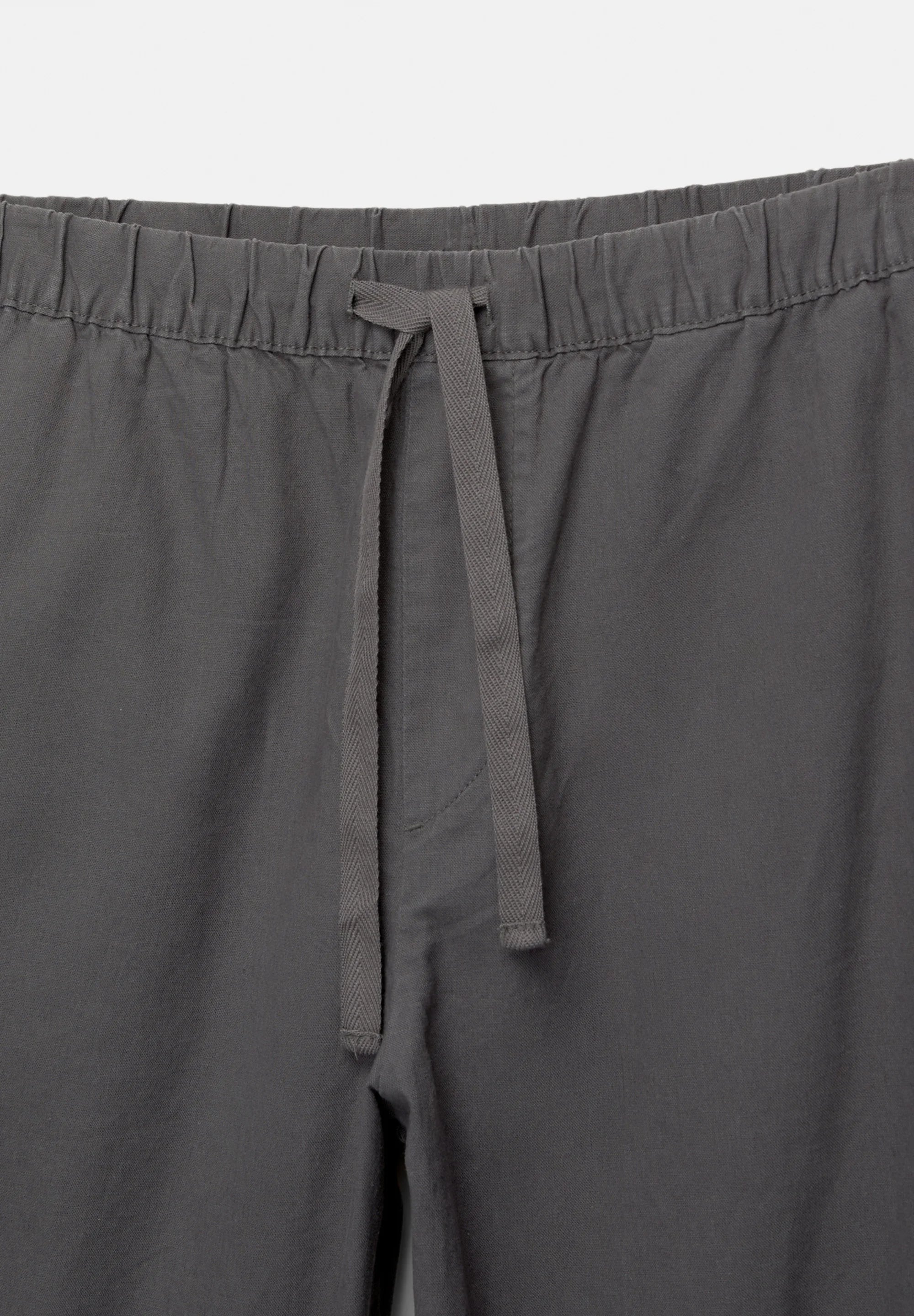 Calça Blend em Linho - Cinza escuro