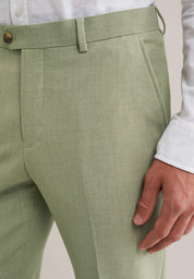 Calça de Alfaiataria Regular Fit - Verde claro